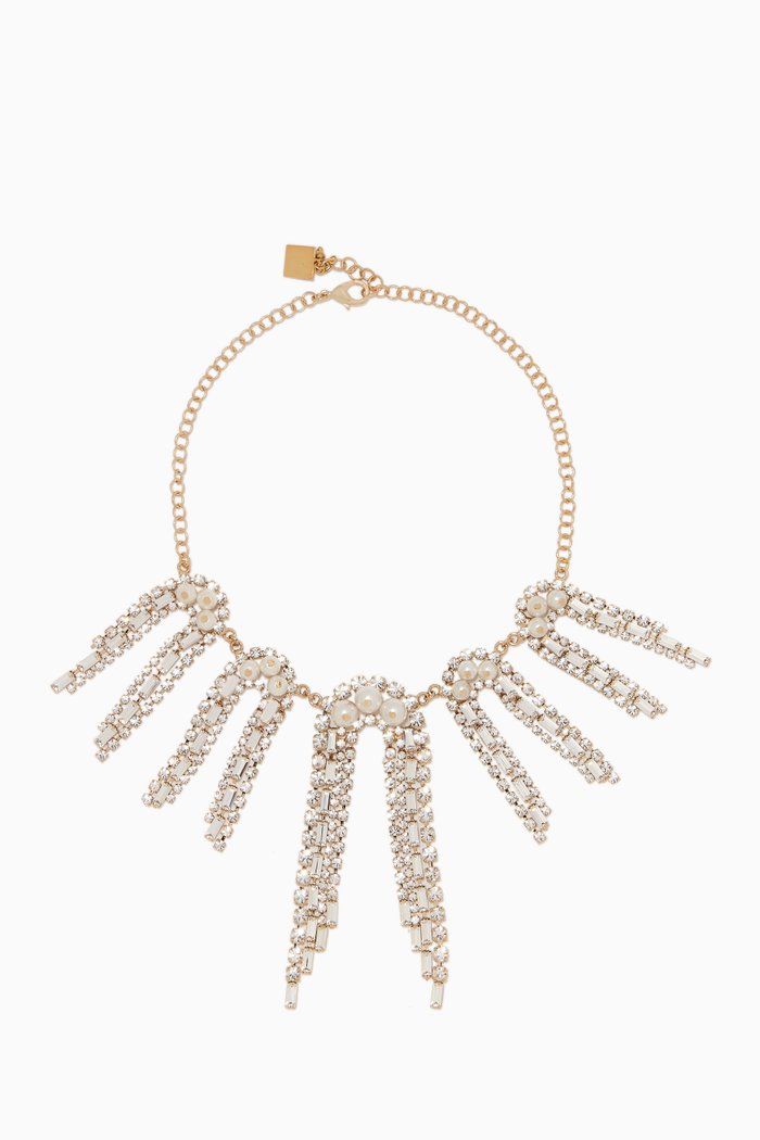 

Gold-tone and Faux Pearl Gelo Necklace
