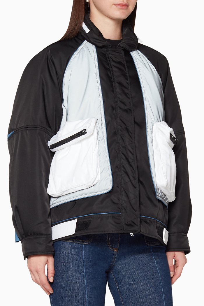 

VLTN-Print Padded Jacket, Black