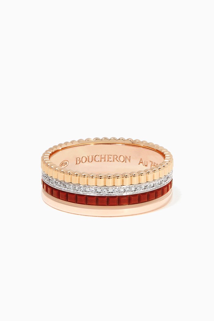 

Quatre Red Edition Small Diamond Ring in 18kt Gold, Yellow
