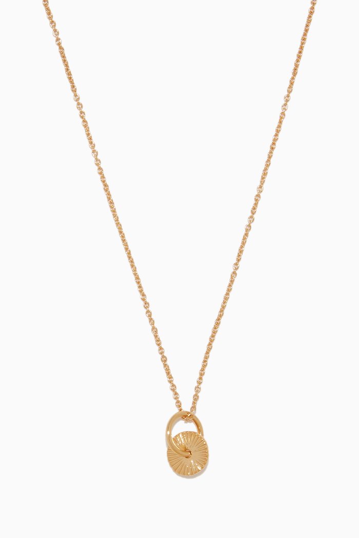 

Gold Mini Disc Necklace