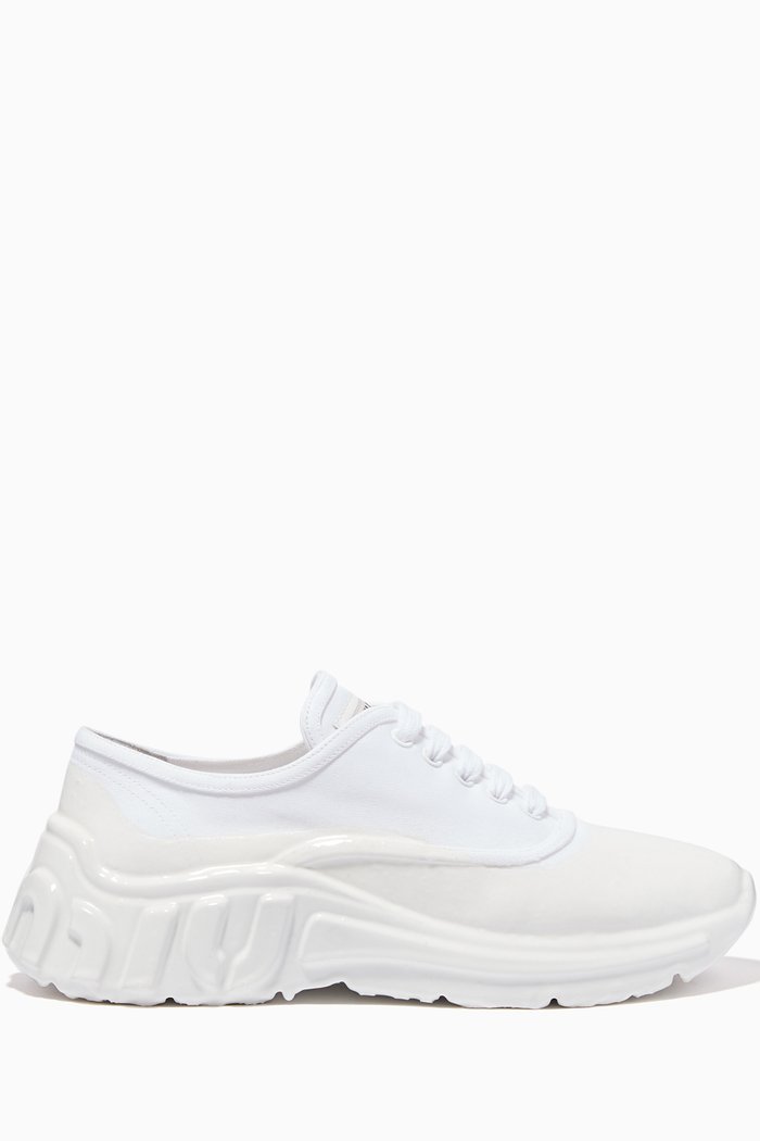 

Paint-Effect Logo Sneakers, White