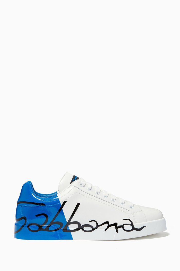 

White Portofino Patent Heel Sneaker