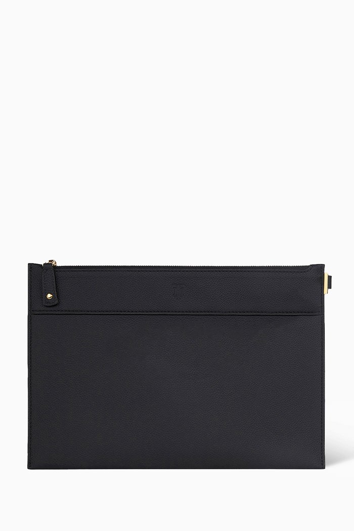 

Black Medium Leather Pouch