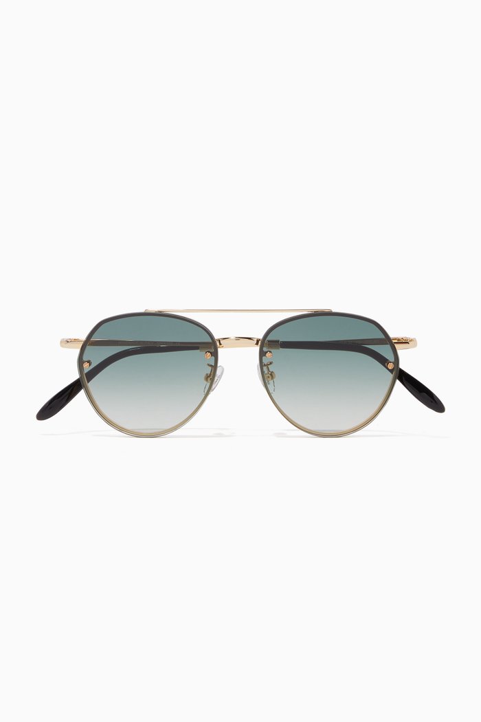 

Gold & Green Gradient Sorpasso Sunglasses