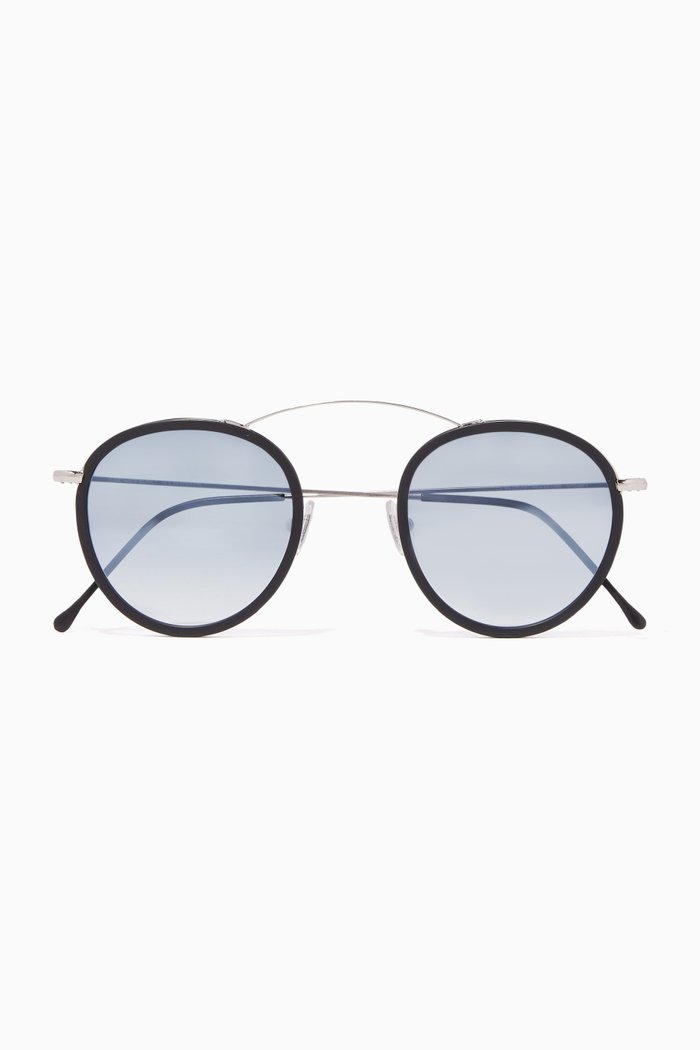 

Silver & Blue Met-Ro2 Sunglasses