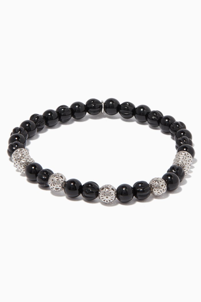 

Black & Silver Beaded Bracelet