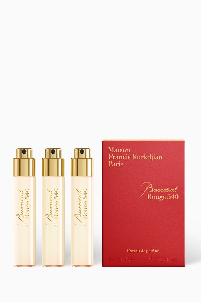 

Baccarat Rouge 540 Extrait de Parfum, 3 x 11ml, Colourless