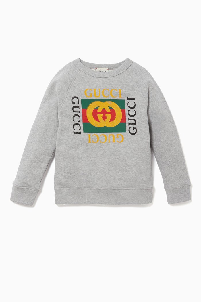 

Logo Print Sweatshirt, Grey