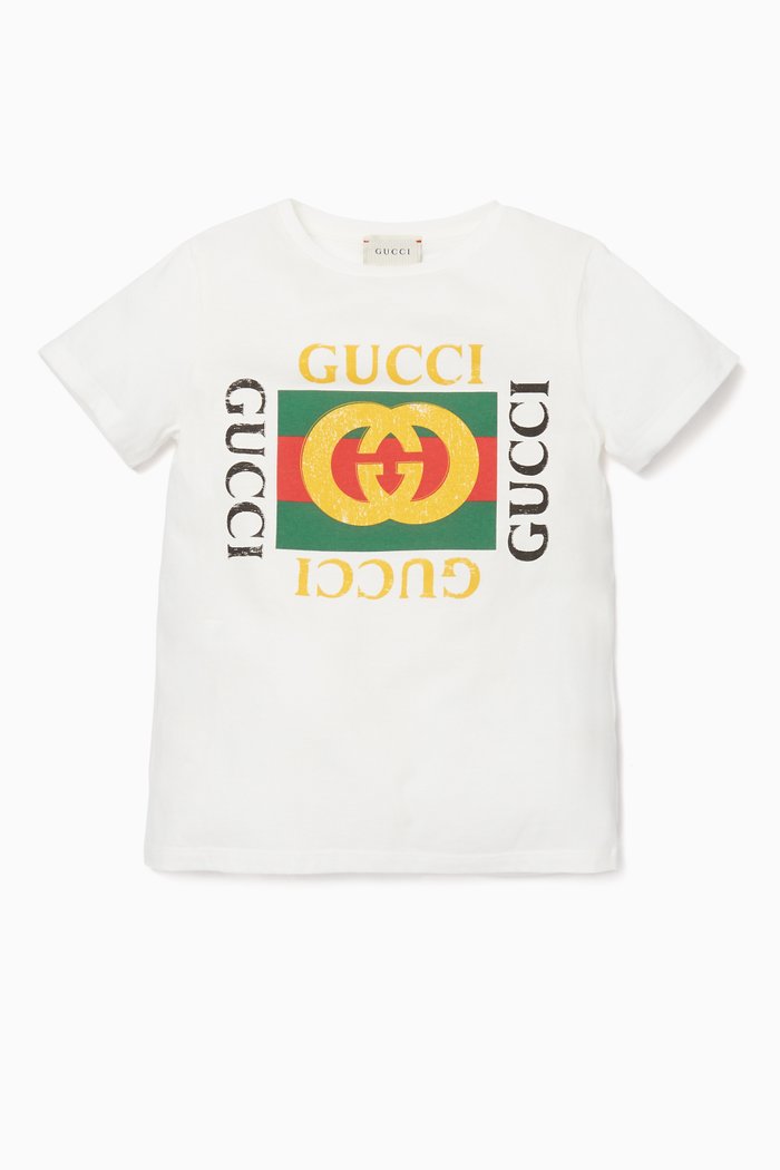 Retro Logo Print T-Shirt, White