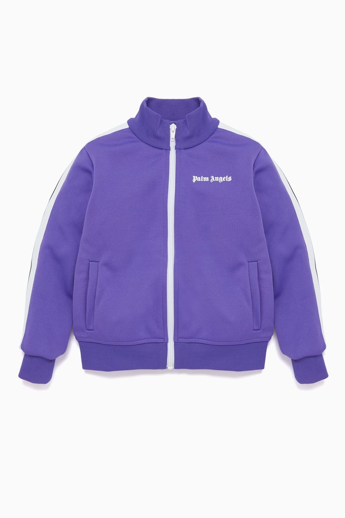 

Logo Embroidered Track Jacket, Purple