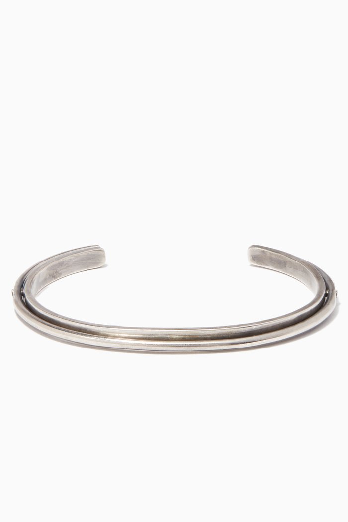 

Silver Flat Hinged Cuff