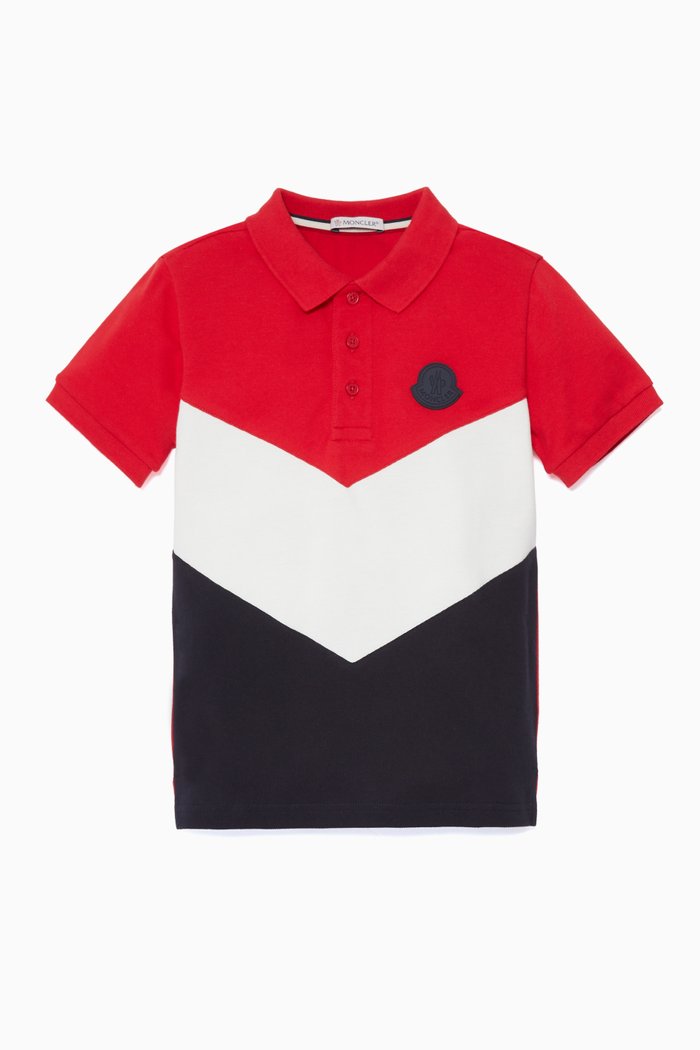 

Red, Navy & White Polo T-Shirt, Multicolour
