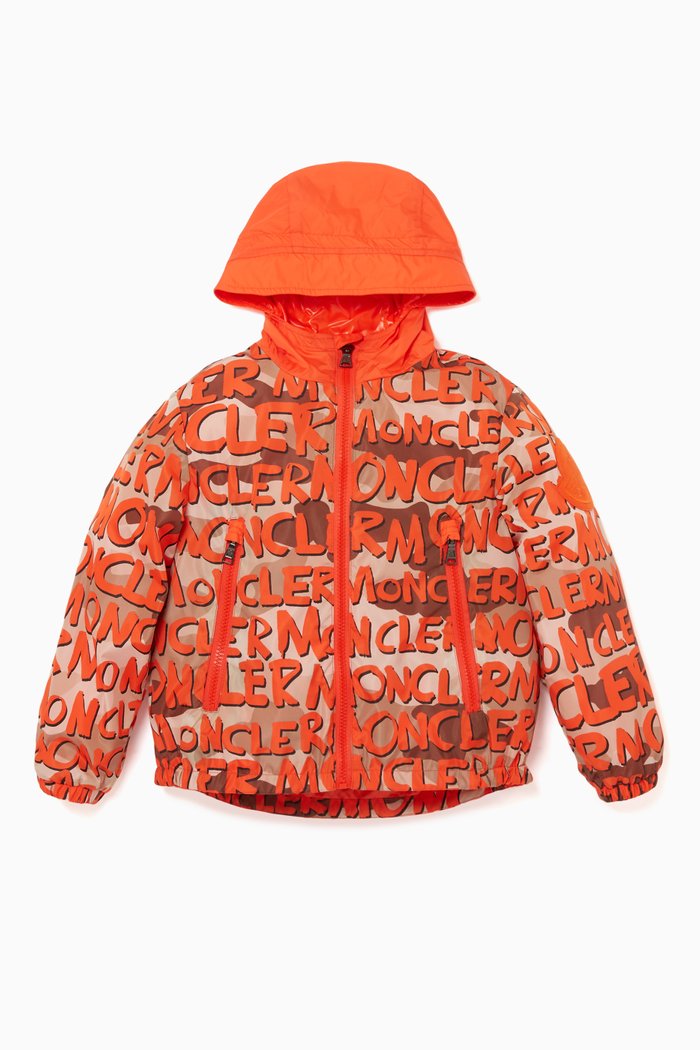 

Aire Printed Puffer Jacket, Orange