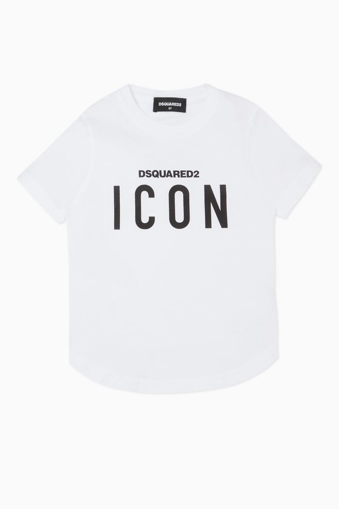 

Icon-Print Cotton T-shirt, White