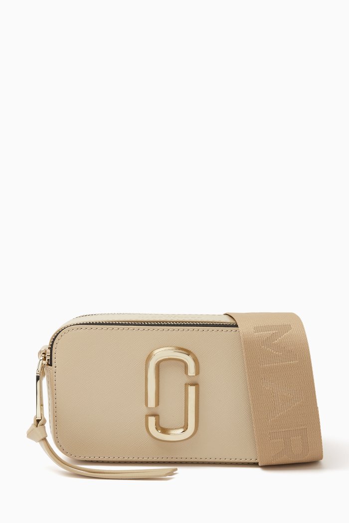 

Snapshot Crossbody Bag in Leather, Green