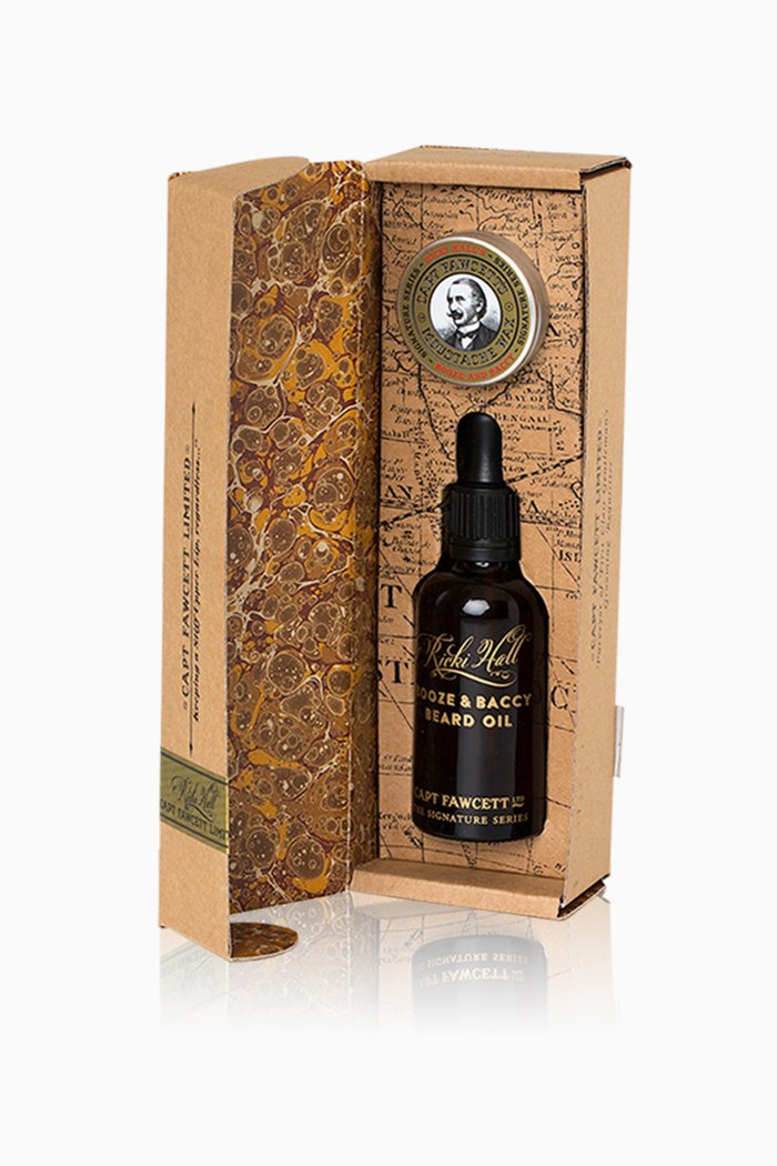 

Ricki Hall Beard Oil & Mustache Wax Gift Set, 50ml & 15ml, Multicolour