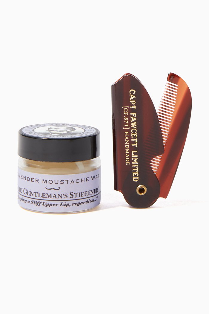 

Mustache Wax & Comb Gfit Set, Ylang Ylang, 15ml, Multicolour