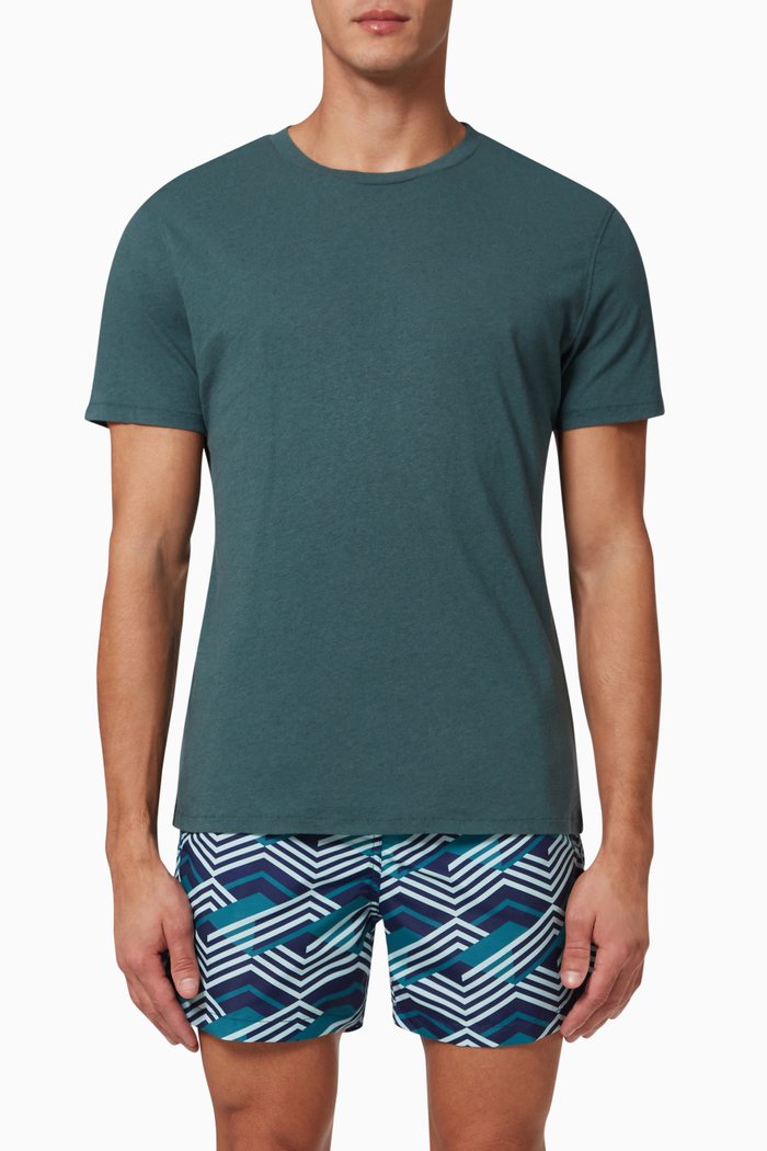 

Lucio Crewneck T-shirt in Jersey, Green