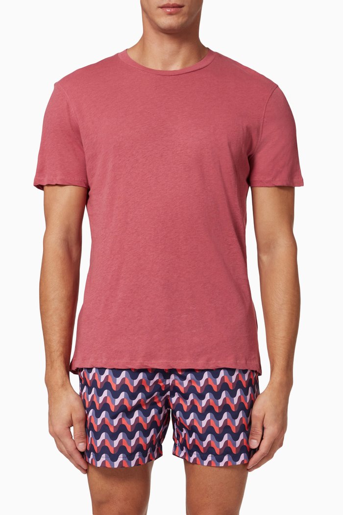 Lucio Crewneck T-shirt in Jersey, Purple