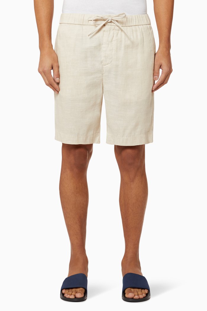 

Felipe Sport Linen Shorts, Neutral
