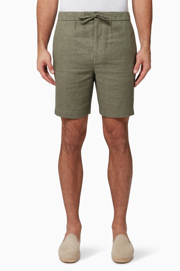 

Felipe Sport Shorts in Linen, Green