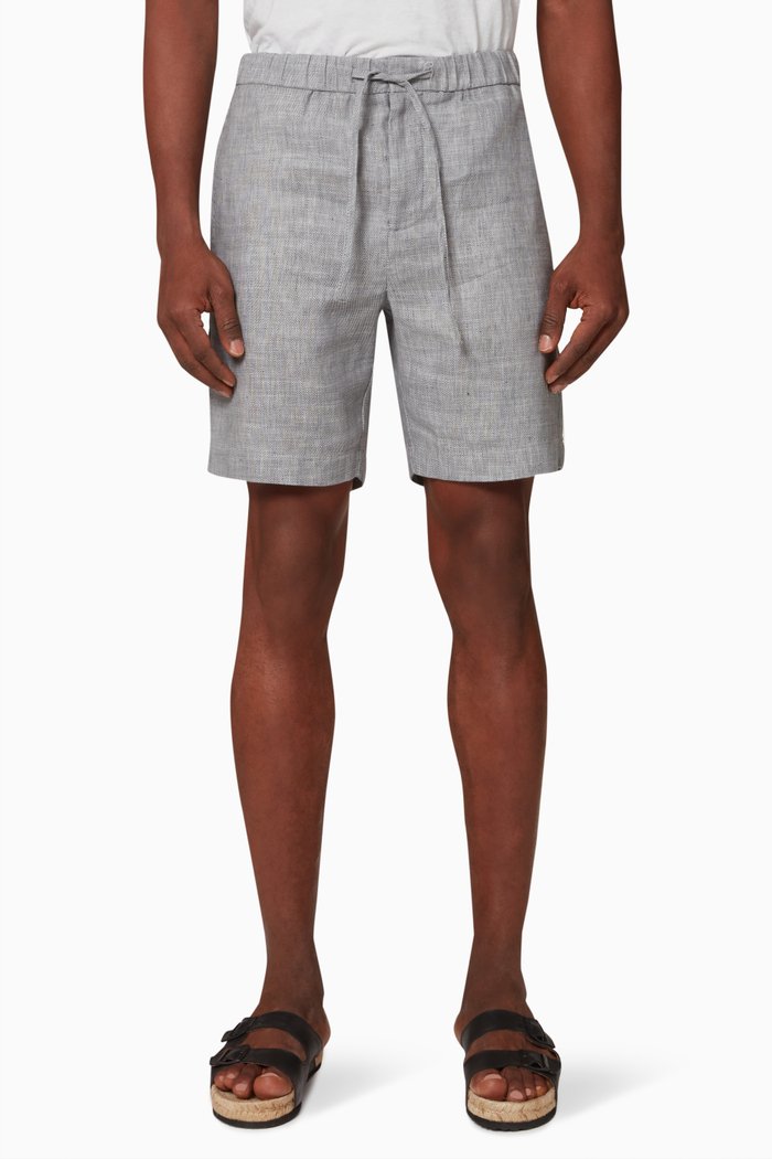 Felipe Sport Shorts in Linen, Grey