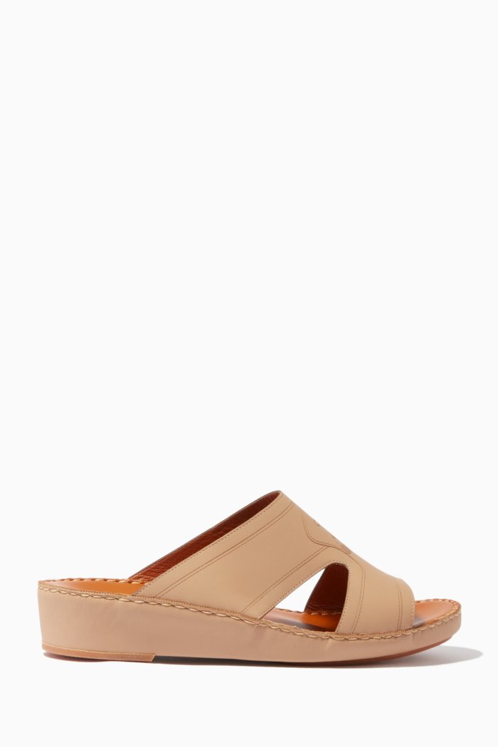 

Arca Laserato Sandals in Rubber-calf Leather, Neutral