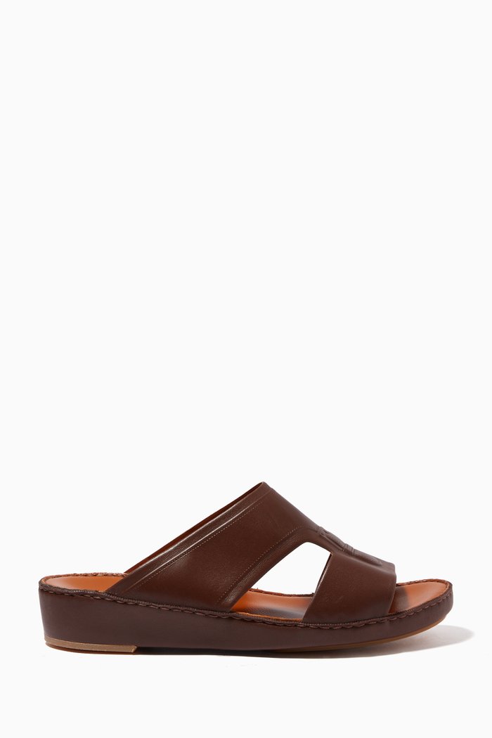 

Cinghia Sandals in Calfskin Leather, Brown