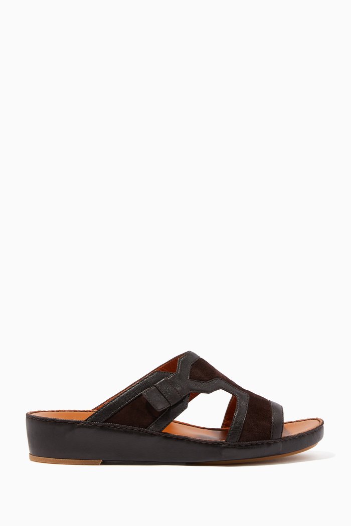 

Date-Brown Laterale Suede Sandals