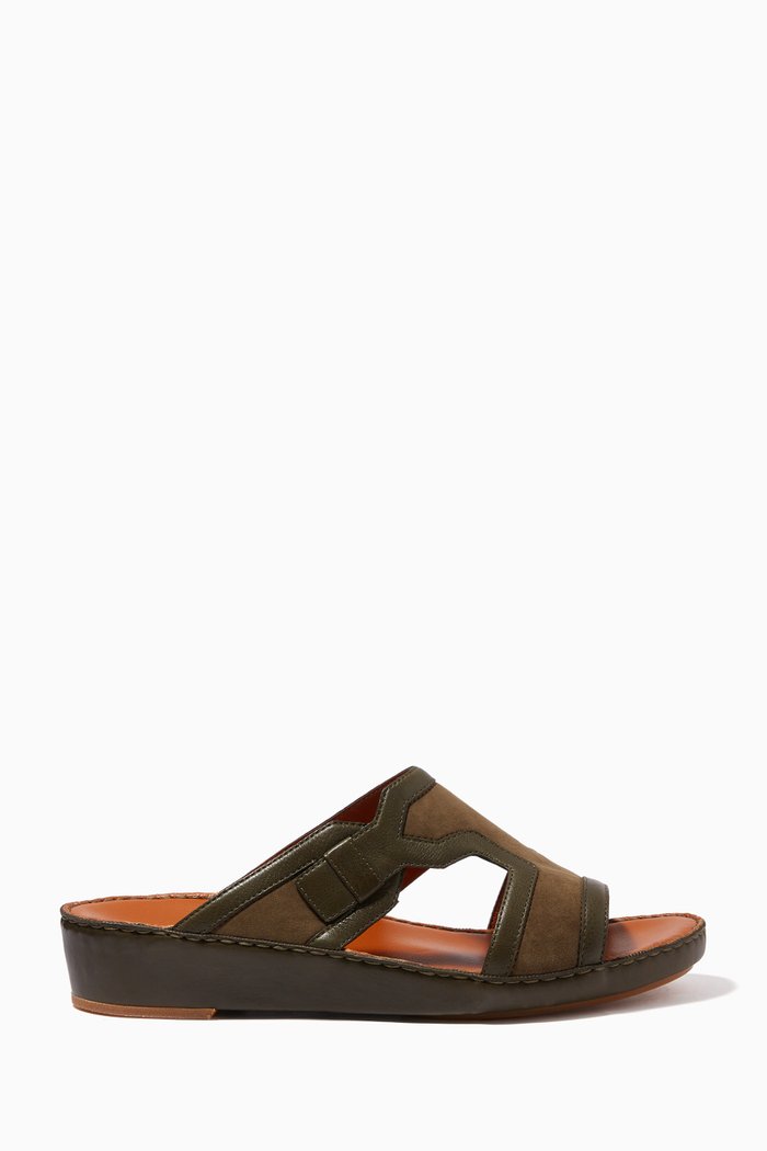 

Laterale Sandals in Suede, Green
