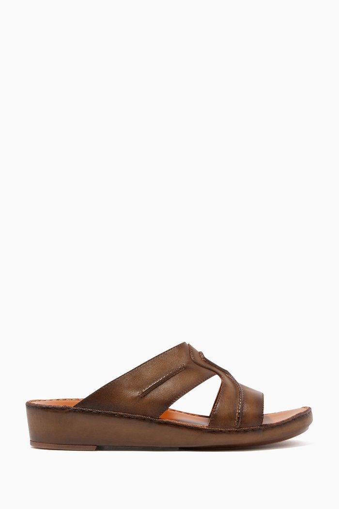 

Green Calfskin Peninsula Sandals