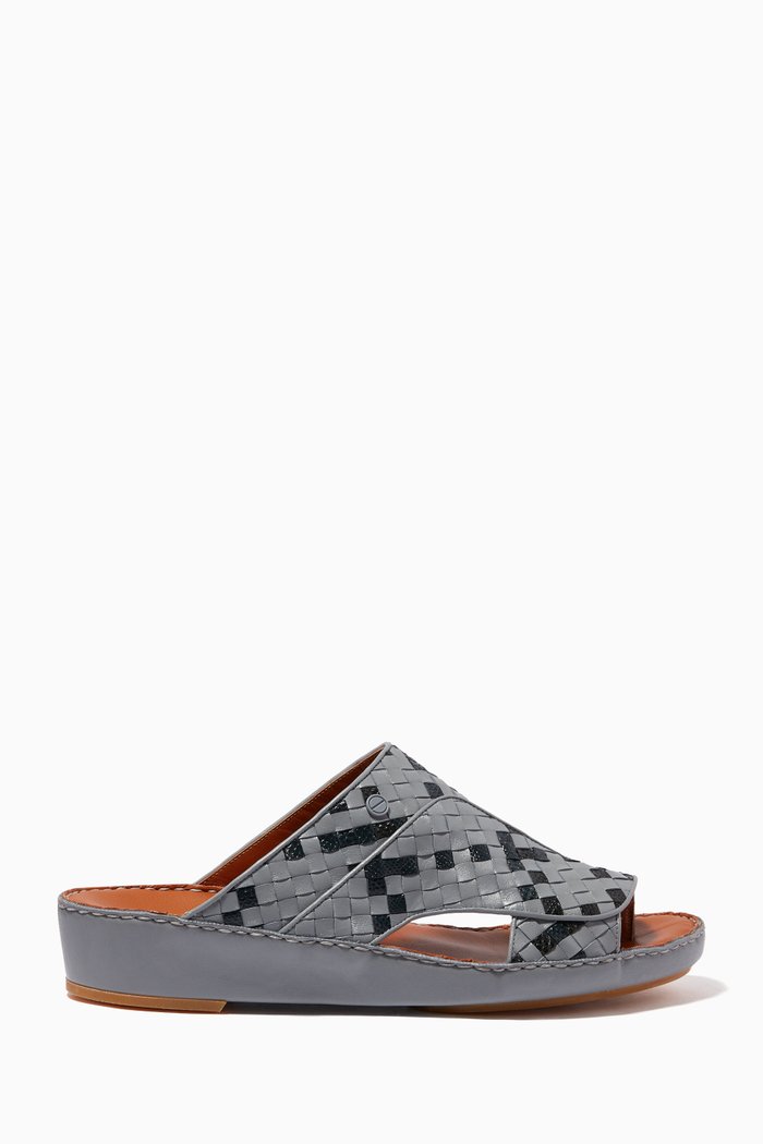 

Trecce Sandals in Karung Snakeskin, Multicolour