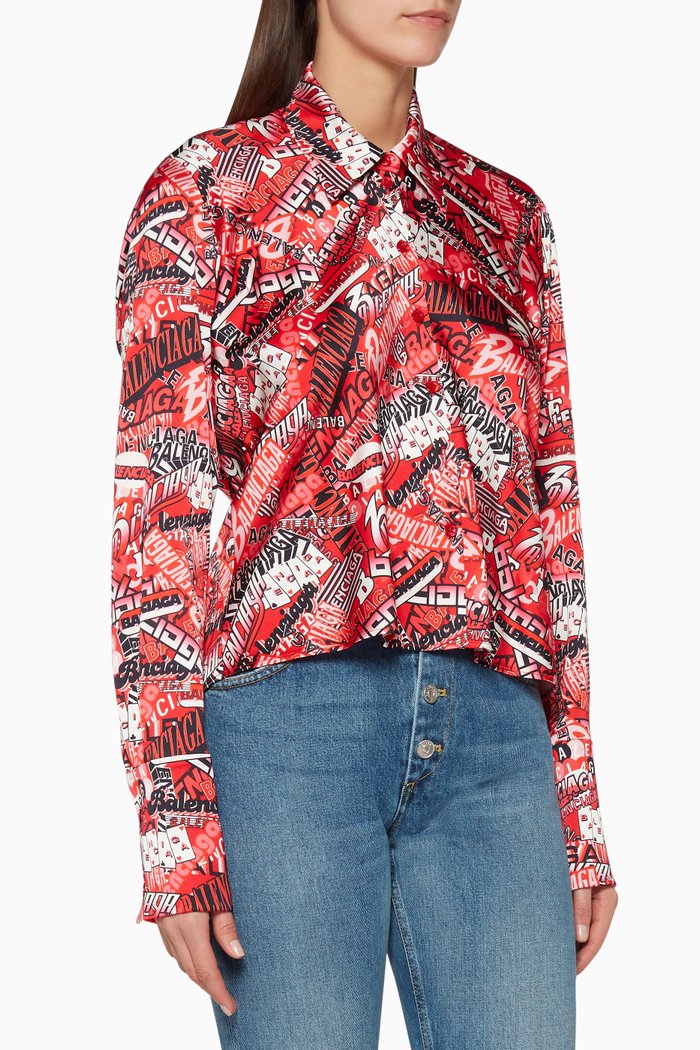 

Tilted Blouse, Red