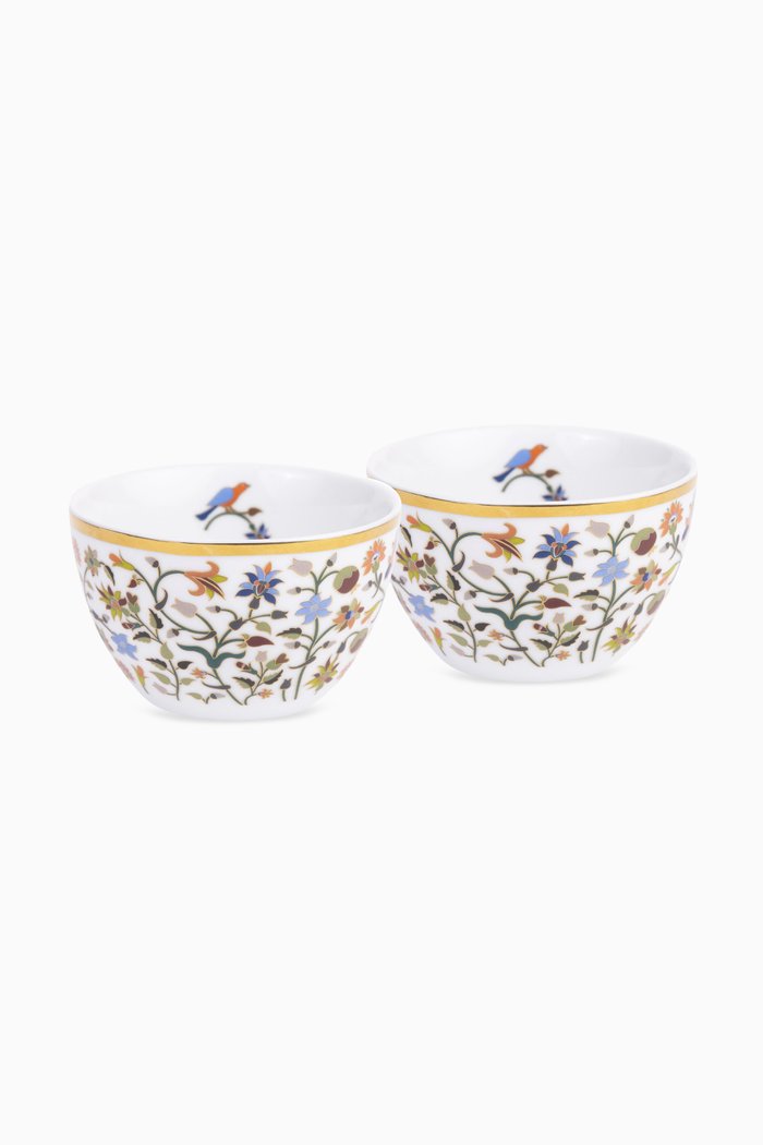 

S/2 Floral Condiment Bowls, Multicolour