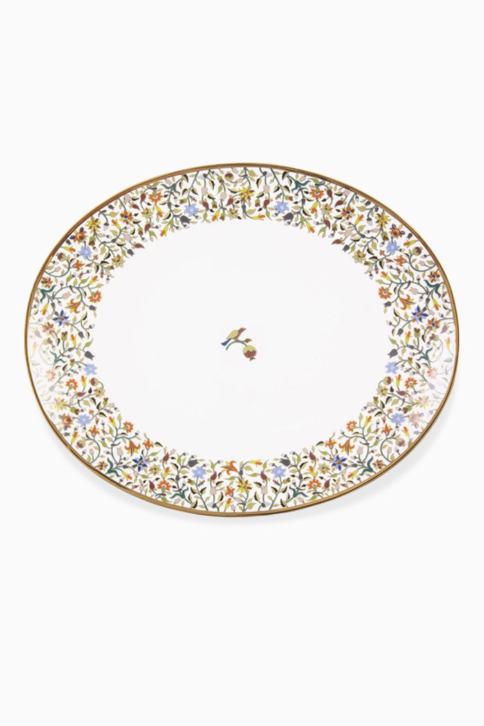 

Medium Majestic Oval Plate, Multicolour