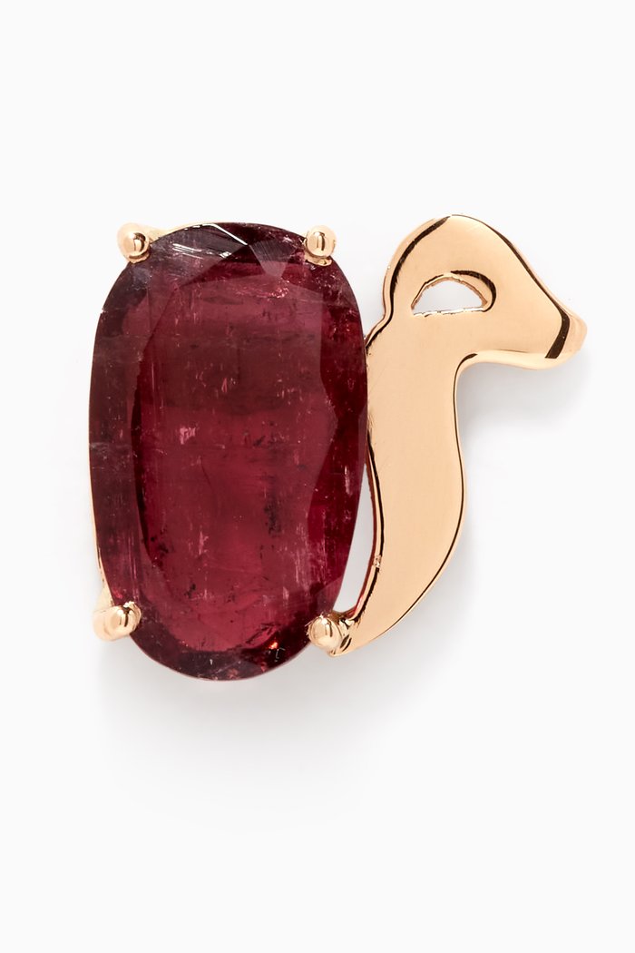 

Yellow-Gold & Tourmaline M Earring