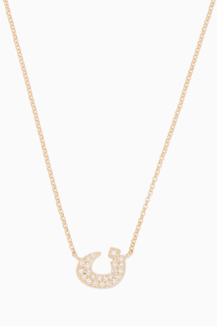 

Yellow-Gold & Diamond N Necklace