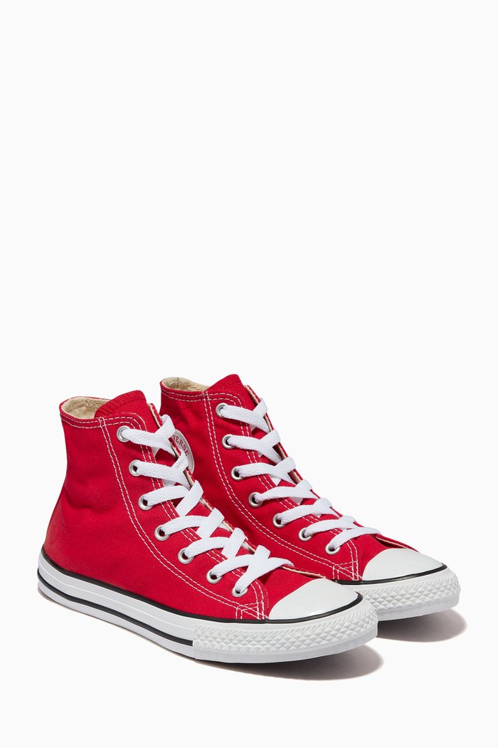 

Chuck Taylor All Star High Top Sneakers in Canvas, Red