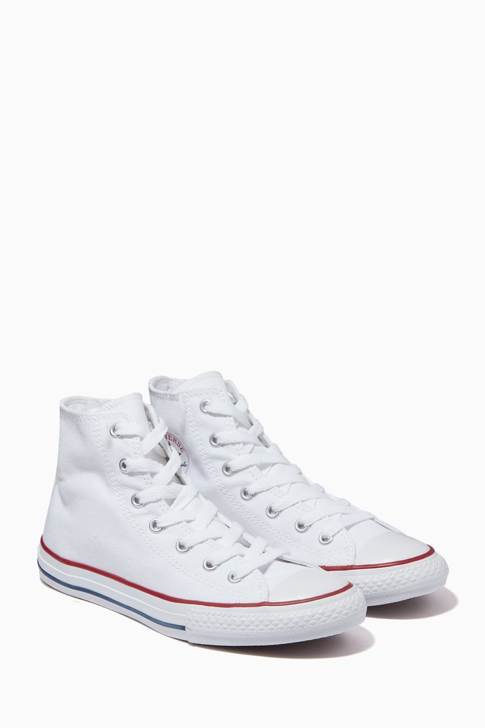 

Chuck Taylor All Star High Top Sneakers in Canvas, White