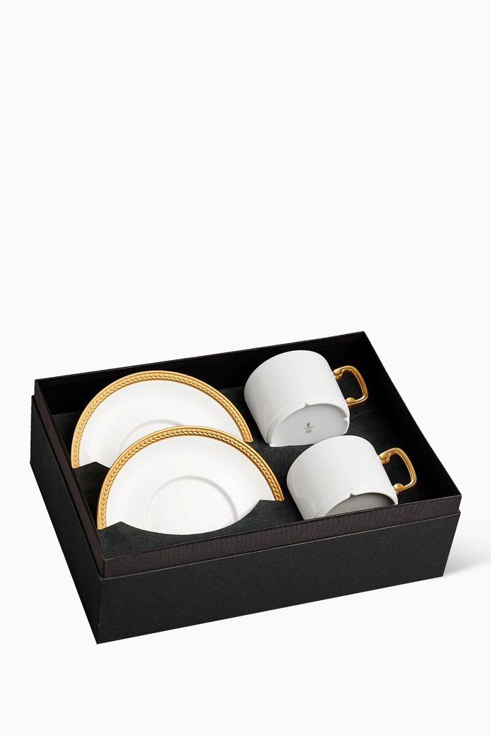 

Soie Tressée Espresso Cup with Saucer, Set of 2, Multicolour