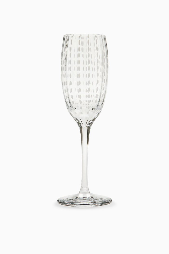 

Perle Textured Flute Glass, Set of 2, Multicolour