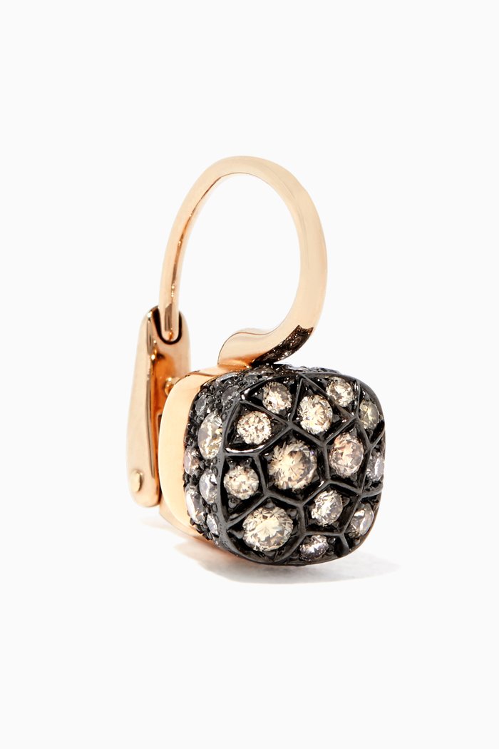

Rose-Gold Diamond Nudo Single Earring