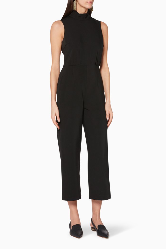 

Symone Sleeveless Jumpsuit, Black