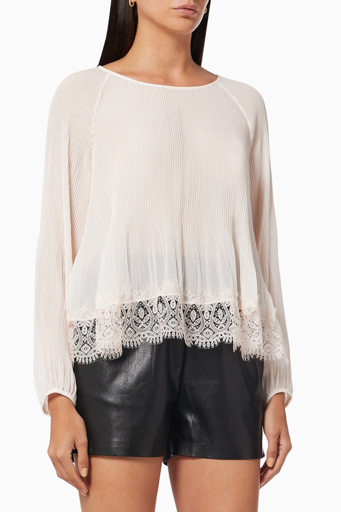 

Zameeka Ruffled Top, White