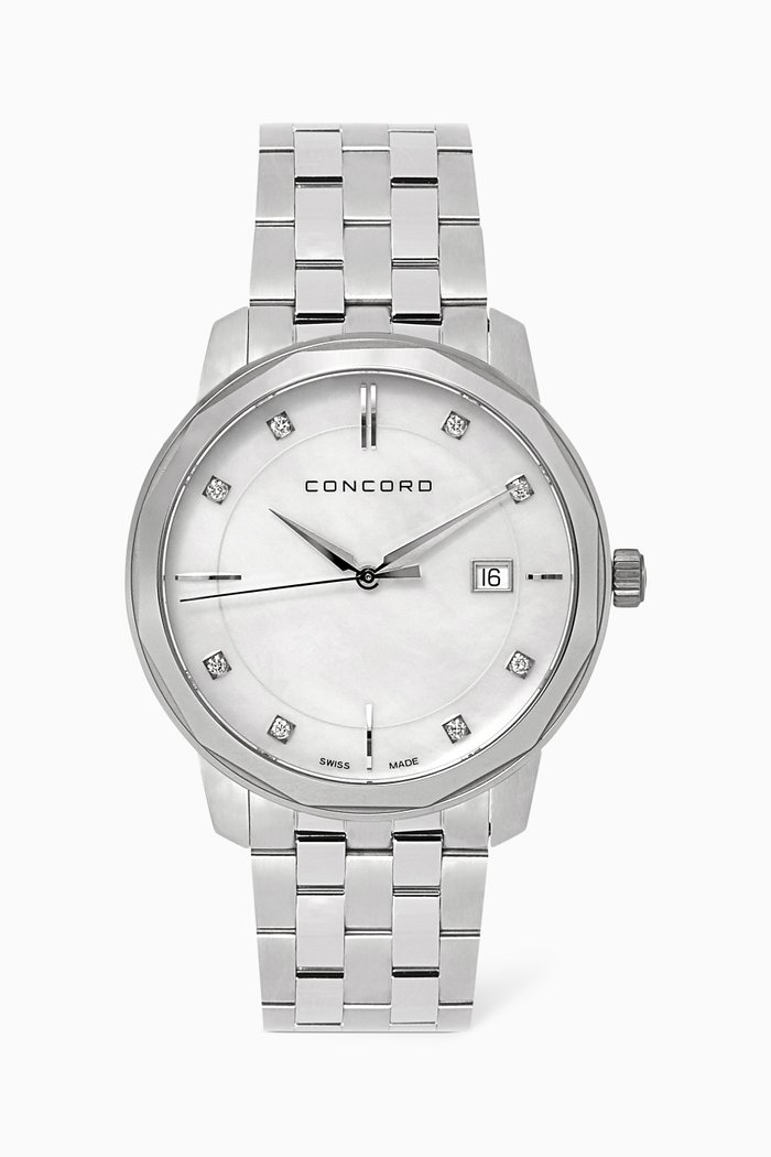 Bennington Diamond Watch, Silver