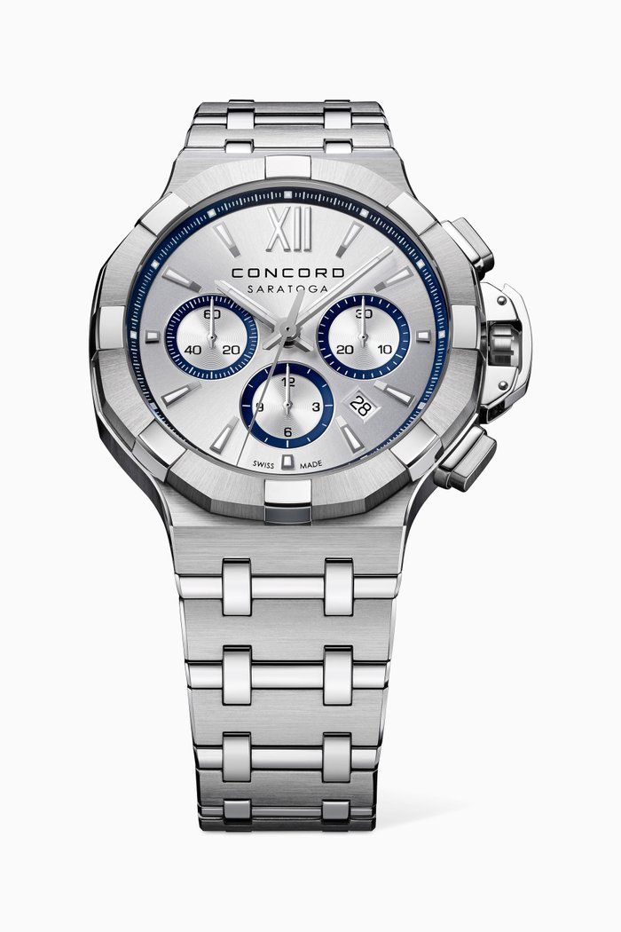 

Saratoga Automatic Chronograph Watch, Silver