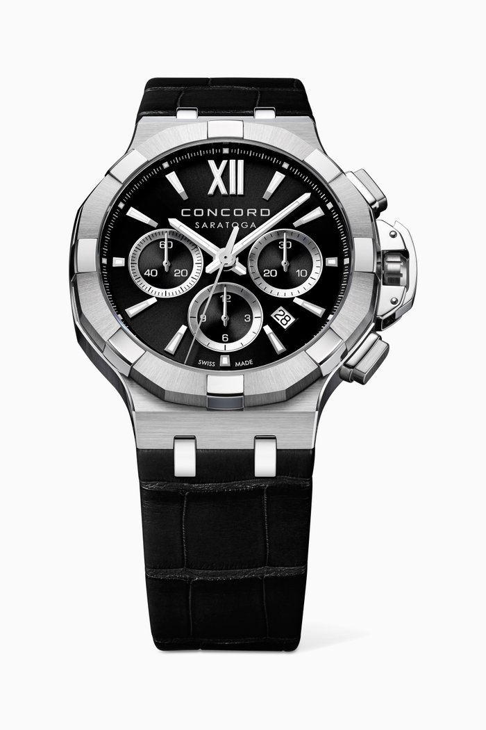 

Saratoga Automatic Chronograph Watch, Black