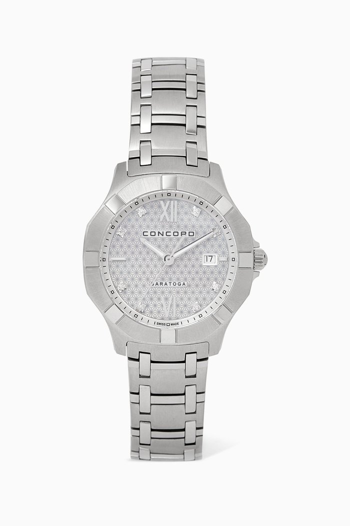

Saratoga Quartz Diamond Watch, Silver