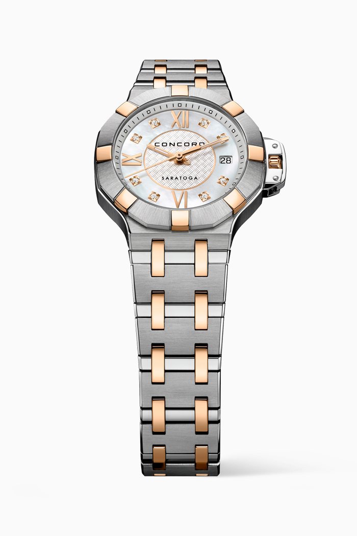 Saratoga Mini Diamond Watch, Multicolour