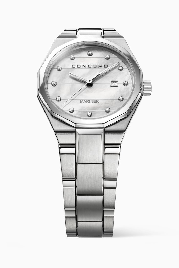 Mariner Diamond Watch, Silver